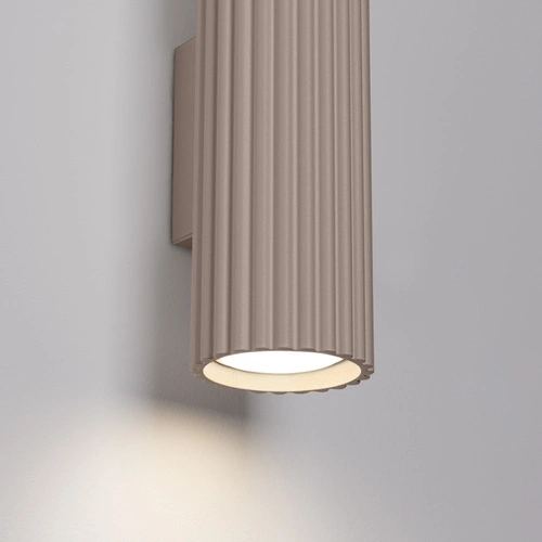 Moderní nástěnné svítidlo KARBON 30 taupe hliníkové do obýváku a chodby