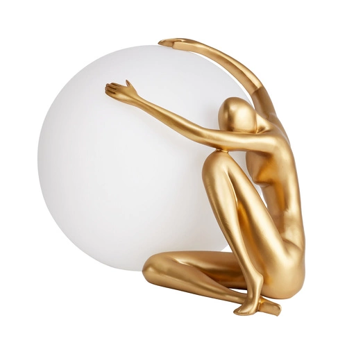 Moderní stolní lampa WOMAN-1 zlatá 47 cm Step into Design do obýváku a ložnice