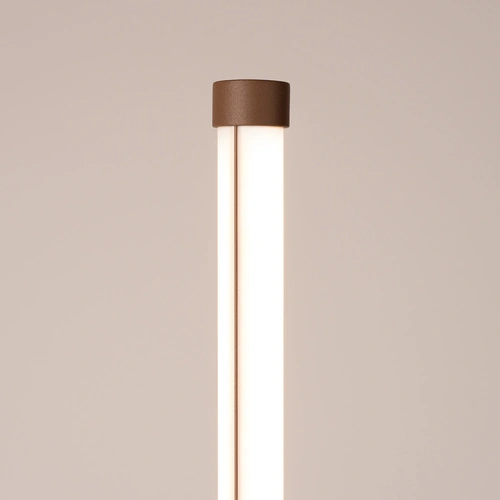 Stojací lampa do obývacího pokoje TRANG moderní LED hnědá 3000K