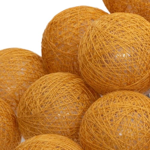 Světelný řetěz Cotton balls Atmosphera žlutý LED na baterie 165 cm do dětského pokoje