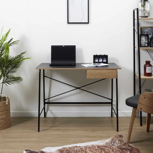 psací stůl Stanford černý natural