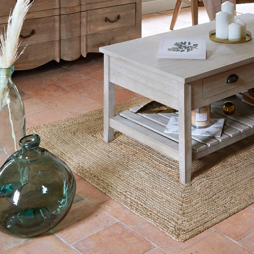 Atmosphera jutový koberec boho do obýváku 120x170 přírodní obdélníkový koberec z juty