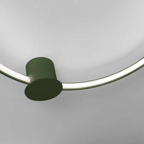 Stropní LED svítidlo RIO 55 olivově zelené moderní kulaté do obýváku a kuchyně Thoro