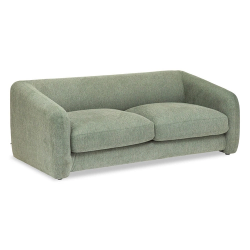 Rozkládací pohovka Guppy 3místná skandinávská světle zelená s područkami do obývacího pokoje