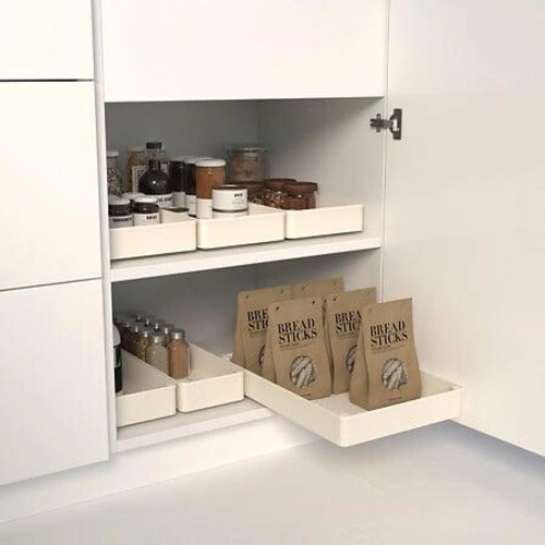 Výsuvný organizér do skříněk 26,9x40 cm béžový