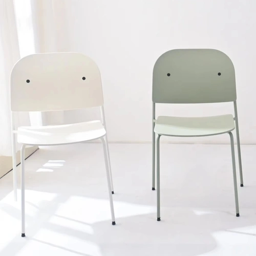 Židle Ravio moderní plastová bílo-krémová do jídelny a kuchyně