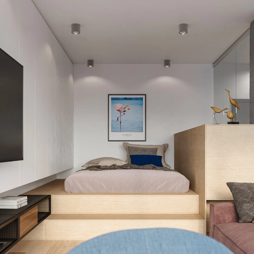 Šedý stropní plafon TIUBE Sollux moderní kovový do obýváku kuchyně ložnice