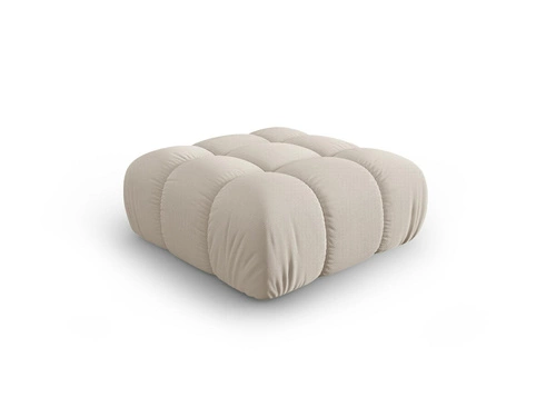 Puf Bellis Light Beige 3D béžová prošívaná čtvercová do obýváku a ložnice moderní 94x94 cm