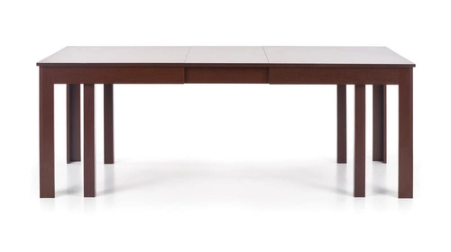 Rozkládací jídelní stůl Bryz 160-300 cm moderní tmavý ořech s bílou podstavou Intesi