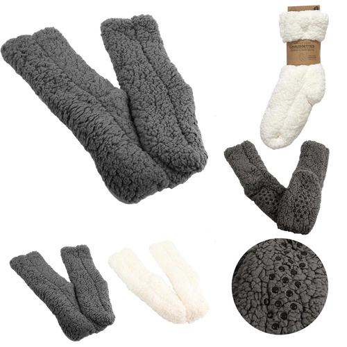 Ponožky z materiálu Sherpa šedé