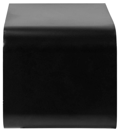 Noční stolek Actona Joliet edge černý se zásuvkou a otevřenou přihrádkou, boho styl, šířka 35 cm