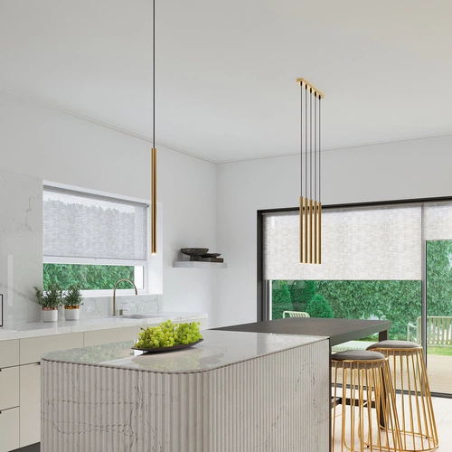 Závěsné svítidlo Pastelo 3L zlaté moderní do obýváku a jídelny kovové tříramenné