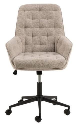 Erik Monza 60 béžové otočné kancelářské křeslo s područkami prošívané moderní Actona