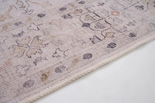 Moderní béžový koberec do obýváku Aman 200x300 snadno čistitelný protiskluzový Carpet Decor