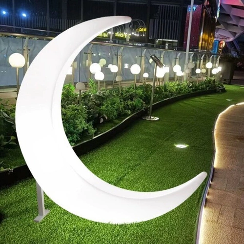 Dekorační zahradní lampa měsíc MOON XL LED RGBW 16 barev 150 cm
