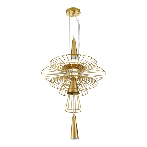 Závěsné svítidlo SUSSO S zlaté 40 cm moderní kovové do obýváku a jídelny Step into Design