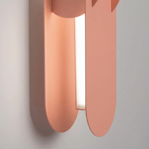Nástěnné LED svítidlo CHAIN 91 broskvové moderní do obývacího pokoje