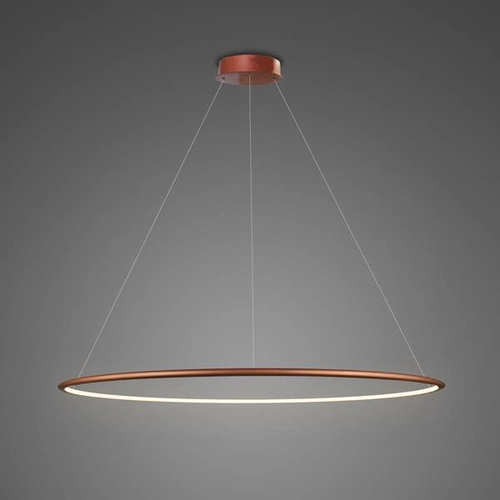 Stropní LED svítidlo kulaté měděné 100 cm No.1 Altavola Design do obýváku s nastavitelnou výškou