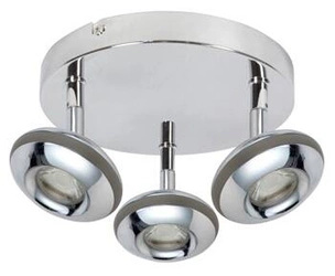 Stropní svítidlo Skipper stropní svítidlo 3x6W LED cob kulatá hlava 1e s kloubovým systémem kd chrom