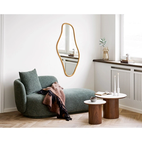 Oválné zrcadlo Brandsby v dřevěném rámu 60x120 do předsíně