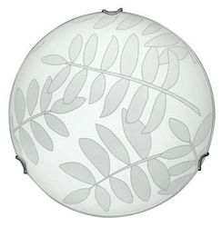 Stropní svítidlo Letycja 30 cm bílé skleněné kulaté do obýváku, kuchyně, ložnice