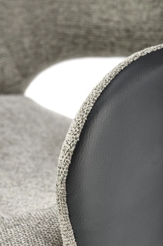 Otočná kancelářská židle Odette šedá čalouněná moderní s područkami Intesi