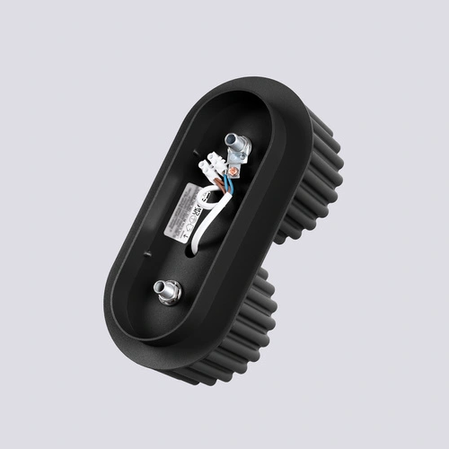 Moderní černé stropní svítidlo AURA 2 do obýváku a kuchyně hliník 2xGX53