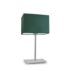 Stolní lampa Amalfi stínidlo zelené stojan kartáčovaná ocel