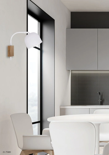 Nástěnné svítidlo Rupi bílé kovové moderní do ložnice a obýváku Candellux Lighting