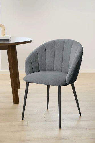 Jídelní židle Daniella Actona čalouněná antracitová s područkami moderní