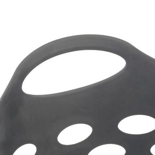 5five simply smart minimalistický kulatý koš na prádlo 28 l šedý do koupelny