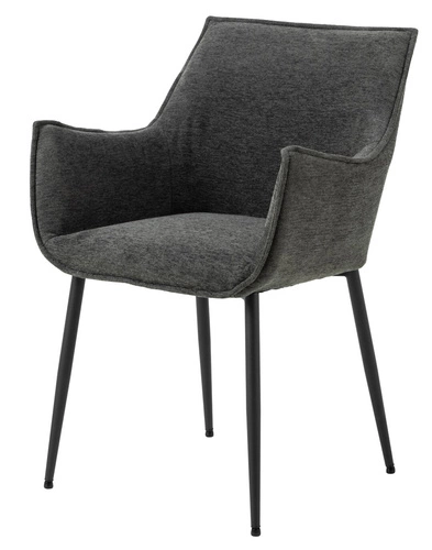 Čalouněná jídelní židle Bonita šedá s područkami moderní Actona