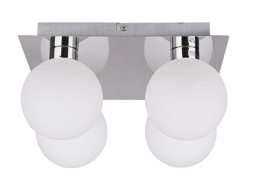 Stropní svítidlo Oden moderní chromované skleněné do obýváku a ložnice 25 cm