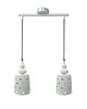 Závěsná lampa Hamp 2x60W E27 bílá