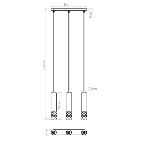 Moderní závěsné svítidlo LIRO 3L bílé kovové do obýváku a kuchyně SOLLUX LIGHTING