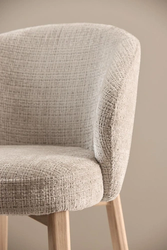 Židle Darlene béžová čalouněná skandinávská do jídelny Actona