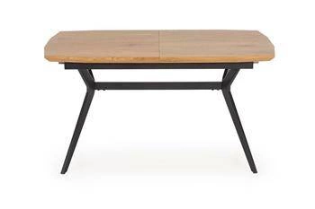 Rozkládací jídelní stůl Stavio dub zlatý černé nohy moderní industriální Intesi