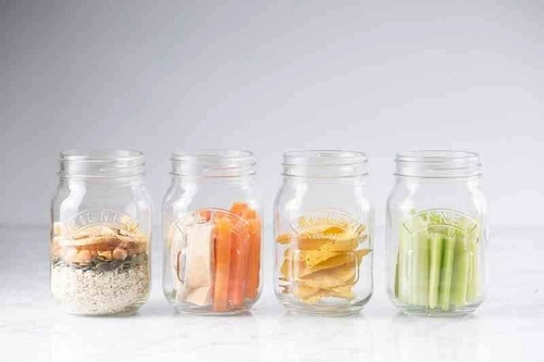 Sklenice s nádobkou 0,5l, Snack on the Go KILNER