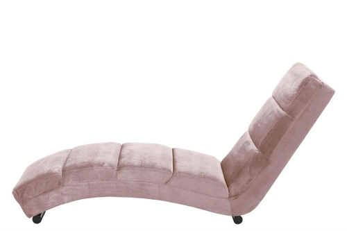 Sofa Slinky Actona růžová sametová lenoška do obýváku glamour 170 cm