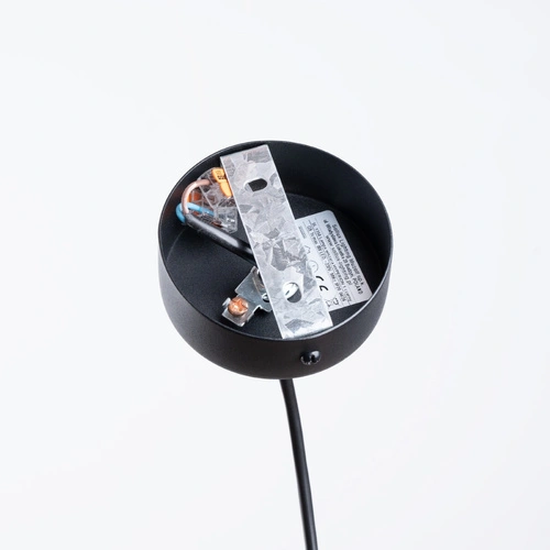 Závěsné svítidlo koule HYPERION 1 černé moderní do obýváku s nastavitelnou výškou