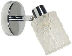 Moderní nástěnné svítidlo Trans CANDELLUX chrom kov-sklo do obýváku a ložnice 14 cm