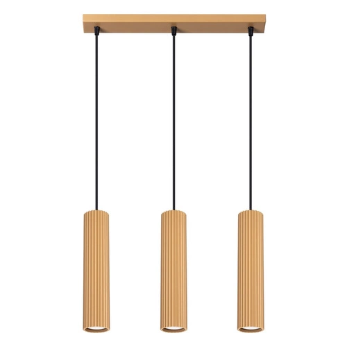 Visící lampa KARBON 3L zlatá
