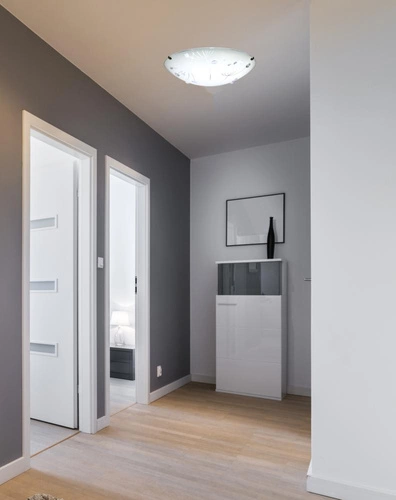 LED stropní svítidlo Astro 30 cm moderní skleněné průhledné do obýváku a kuchyně