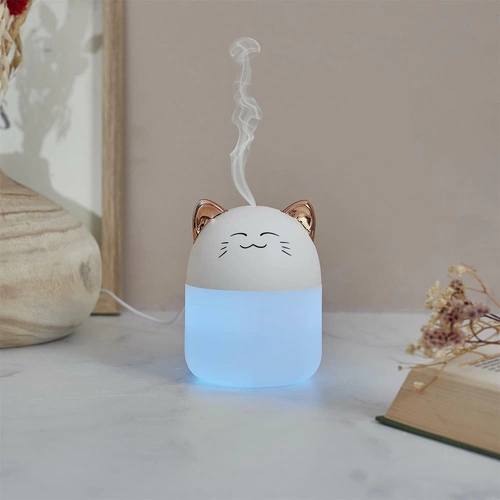 Vlhčič vzduchu Kočka LED