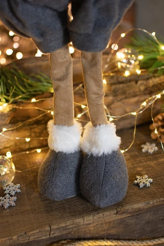 Plyšová šedá figurka soba 70 cm