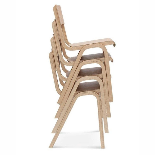 Dřevěná jídelní židle Fameg Puppy moderní skandinávský styl personalizovatelná stohovatelná