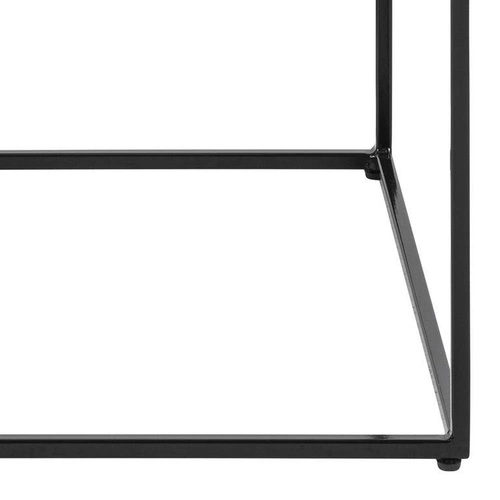 Sada konferenčních stolků Bolton bílá skleněná čtvercová moderní do obývacího pokoje 2v1 Actona