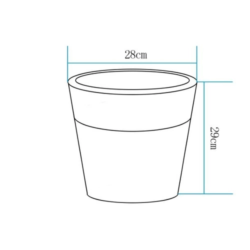 Zahradní lampa květináč FLOWER POT S LED RGBW 16 barev 29 cm