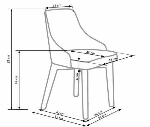 Čalouněná židle Arman béžová skandinávská do jídelny a obývacího pokoje dřevěná Intesi