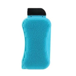 Silikonová houbová škrabka modrá